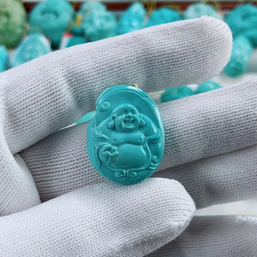 绿松石未镶嵌车挂