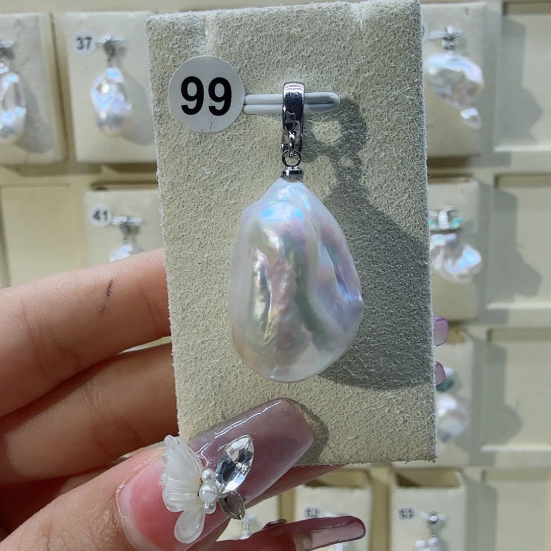 合金项链淡水珍珠