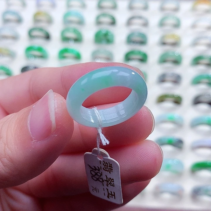 翡翠未镶嵌戒指13号