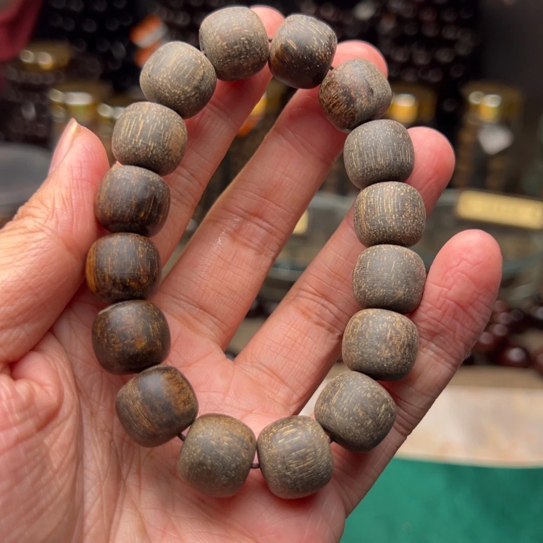 手串/手链贡木1314原汁原味粗抛满黑油麟底