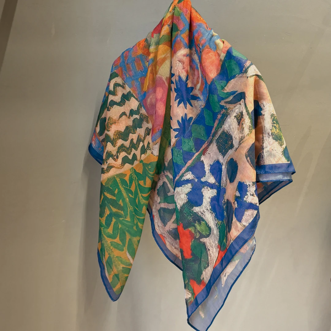 新疆旅游防晒方巾透气遮阳防紫外线防晒披肩薄款披肩外搭丝巾防皱