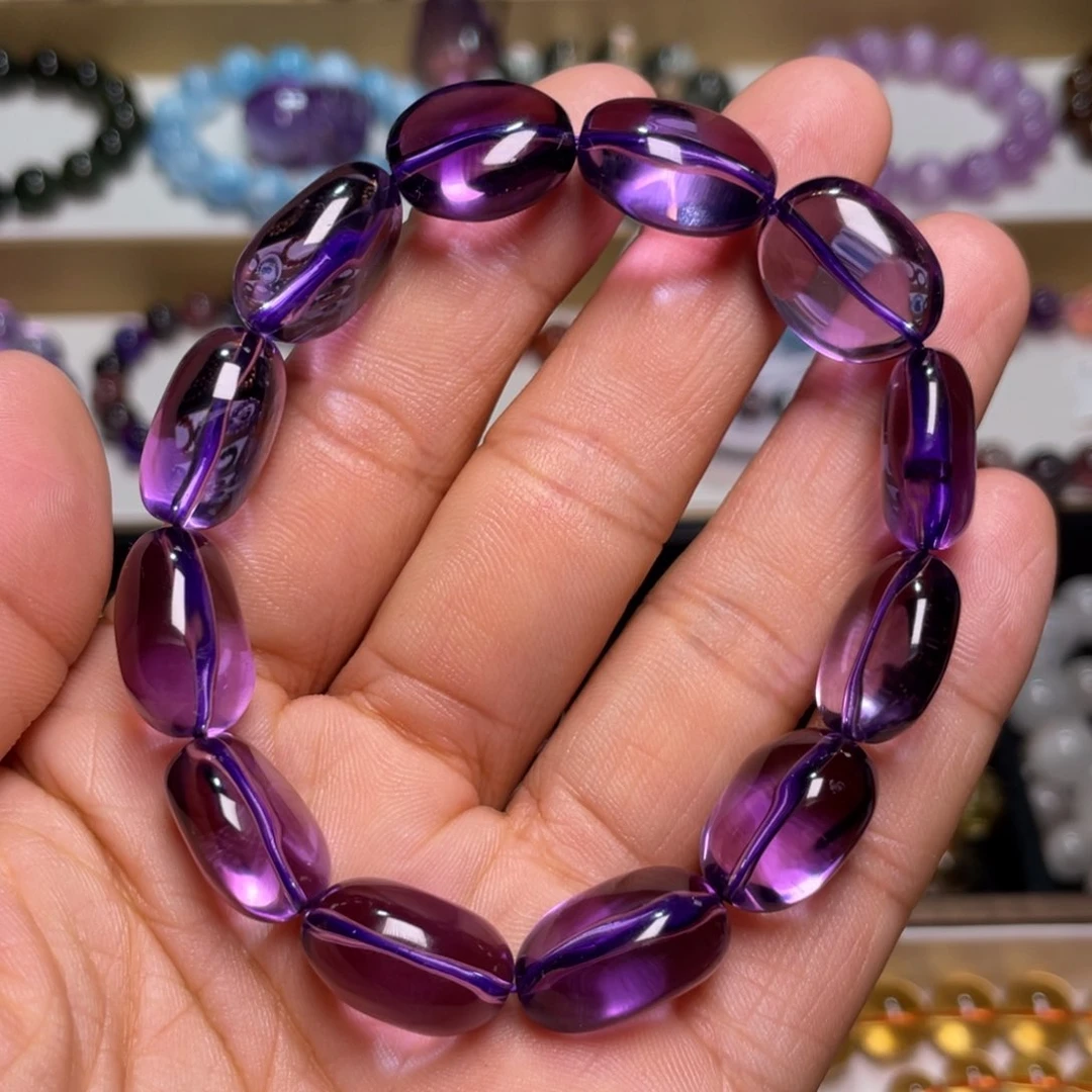 水晶手链未镶嵌巴西紫水晶