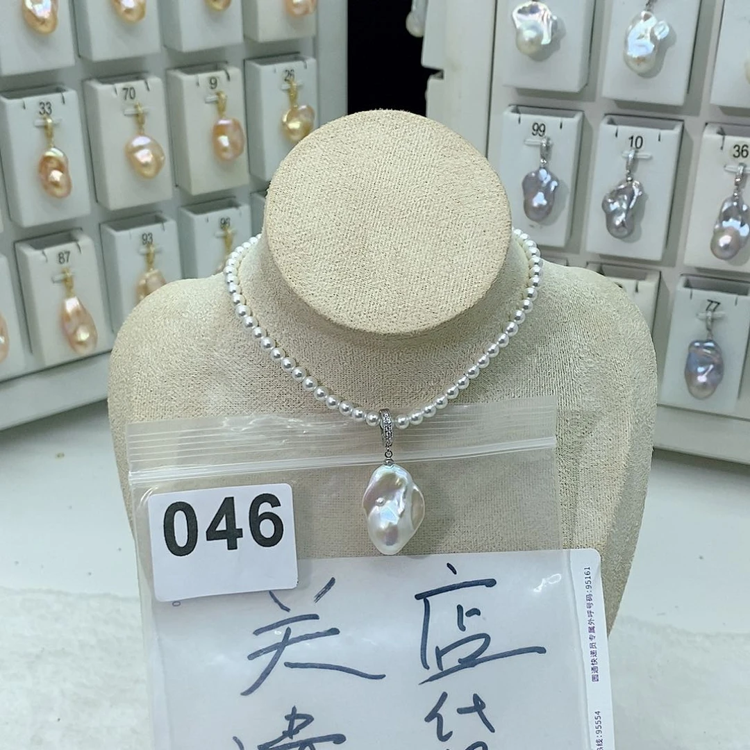 淡水珍珠颈饰合金
