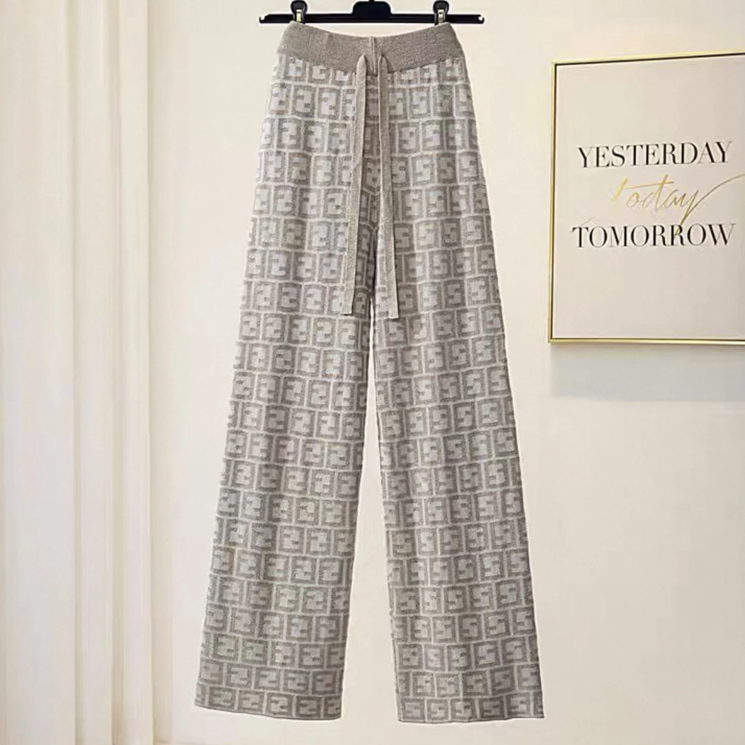 L022~FFF~米色牛仔色长裤