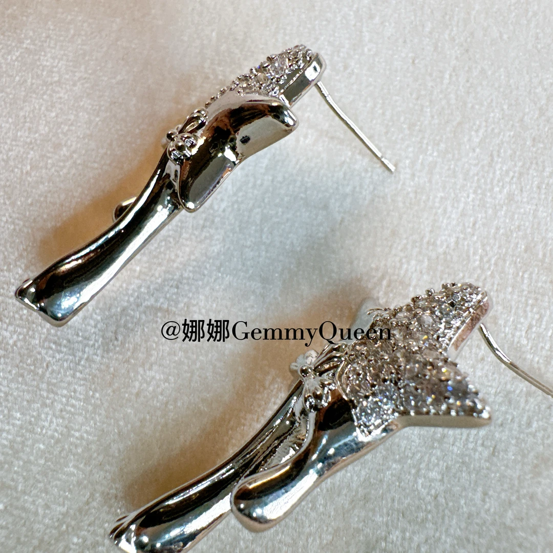 铜合金合成锆石耳饰 娜娜GemmyQueen耳环GQ08397