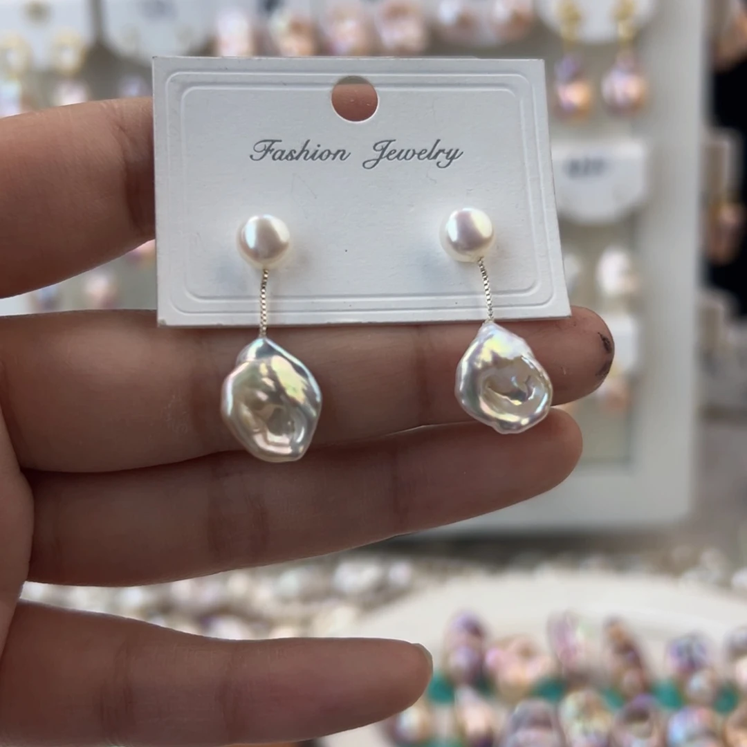 淡水珍珠耳饰未镶嵌讲****师