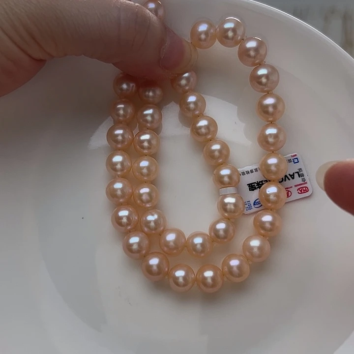 淡水珍珠银S925镶嵌颈饰