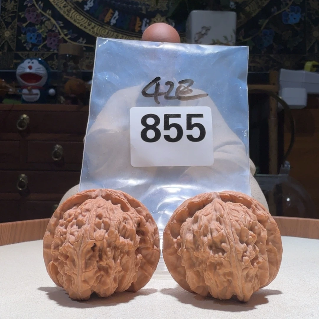 吊坠文玩核桃白狮子