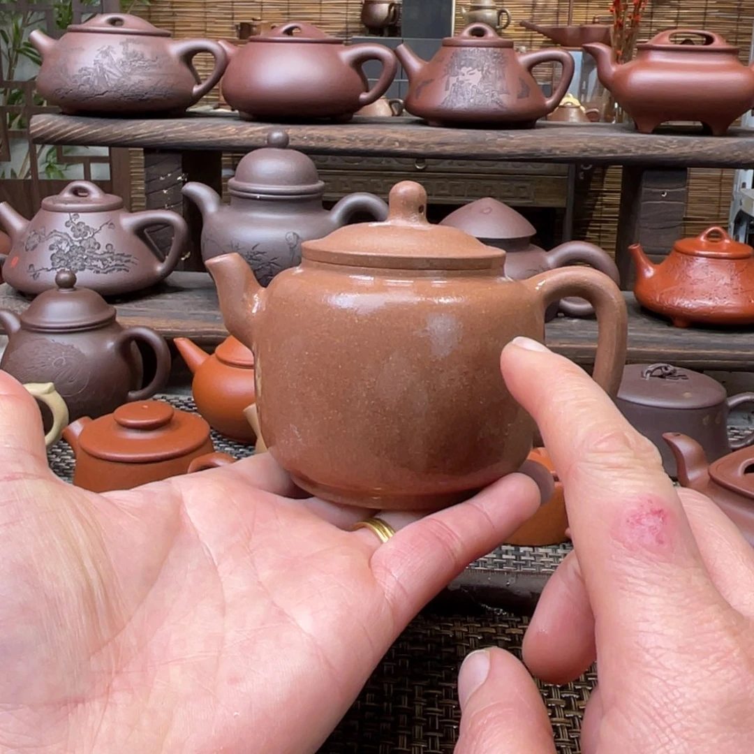 紫砂茶壶宜兴原矿紫砂手工制全180
