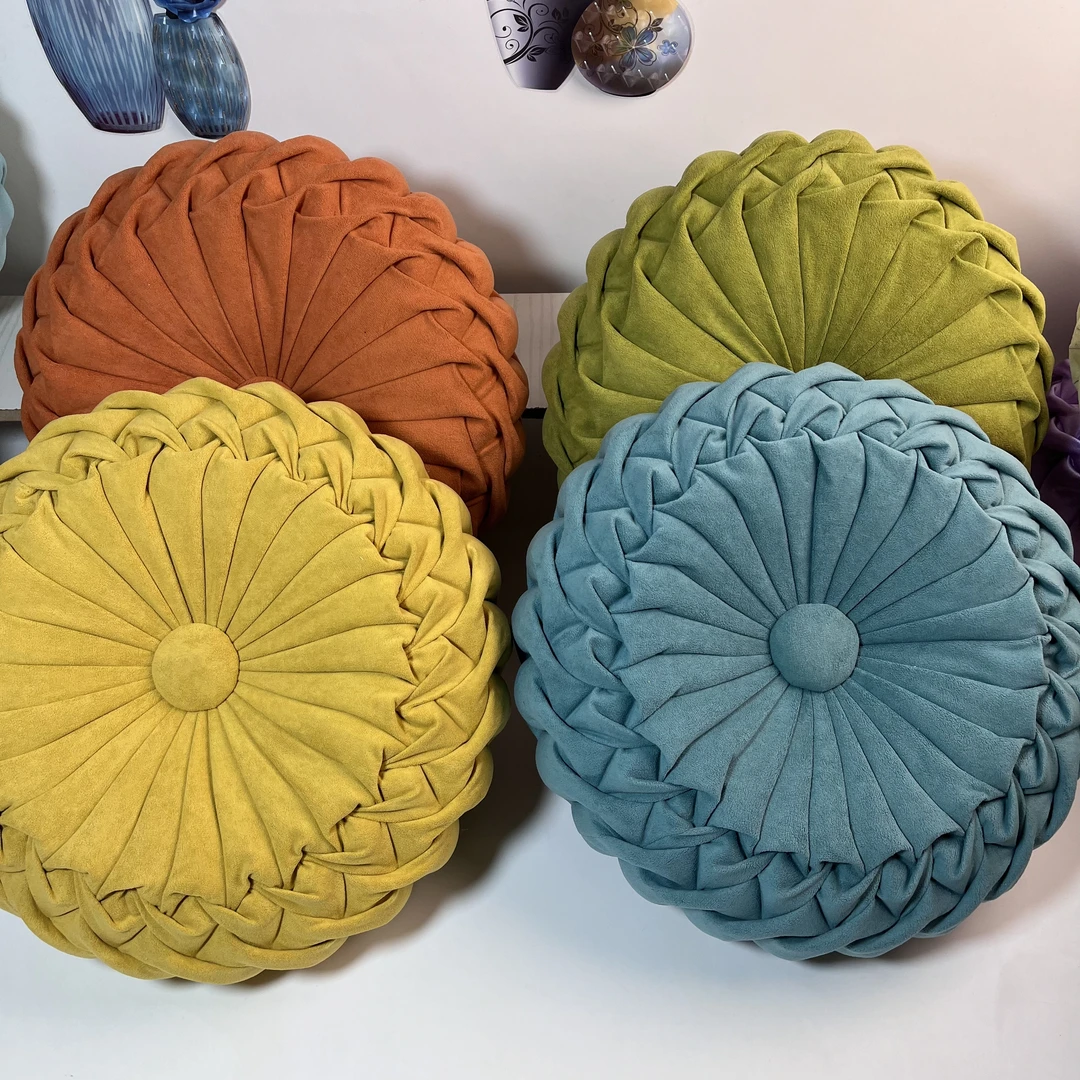 手工新款面料六排线富贵手工抱枕材料包已画线