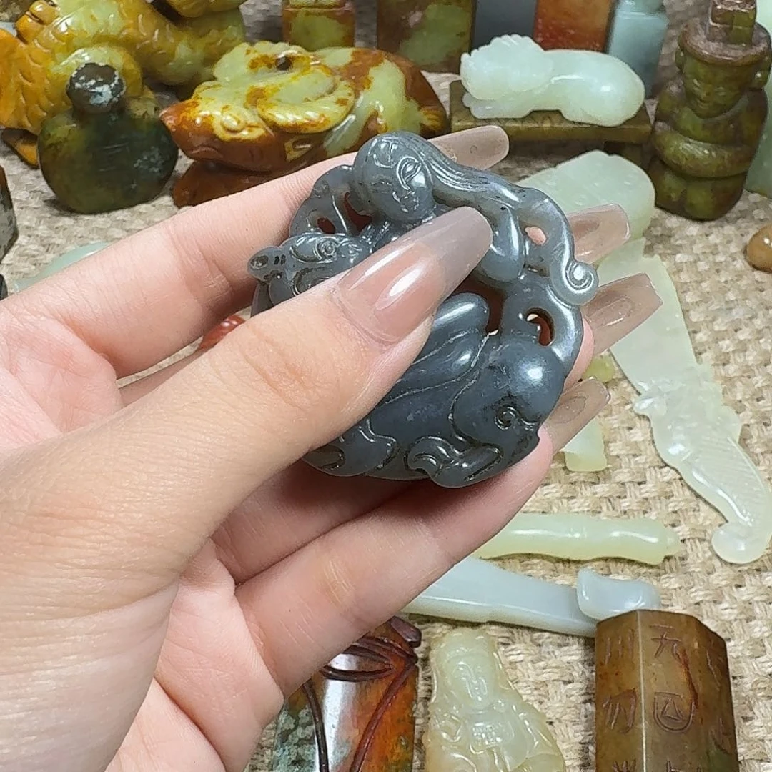 白玉菩提吊坠挂件