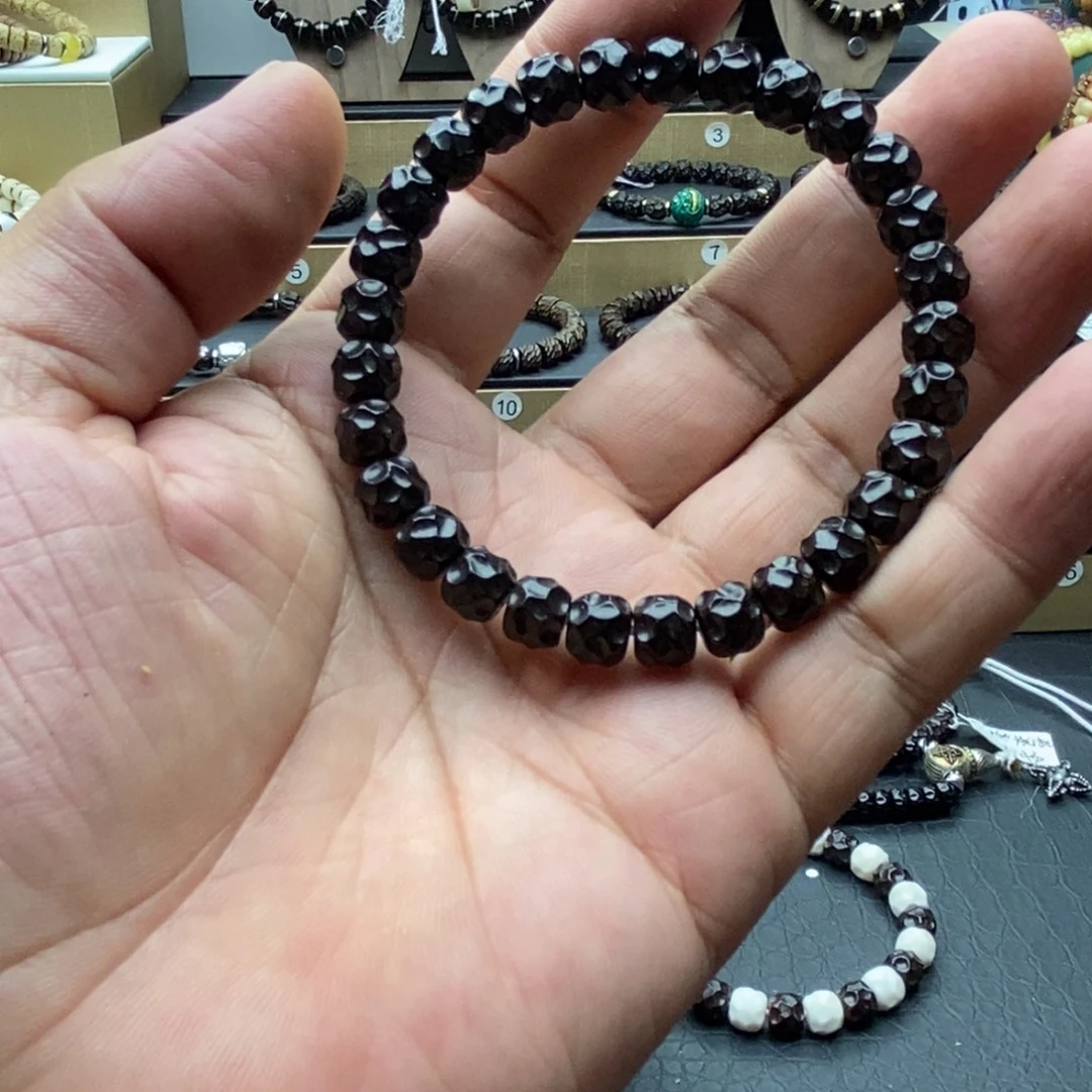 青***月手串椰蒂原生态无相8m