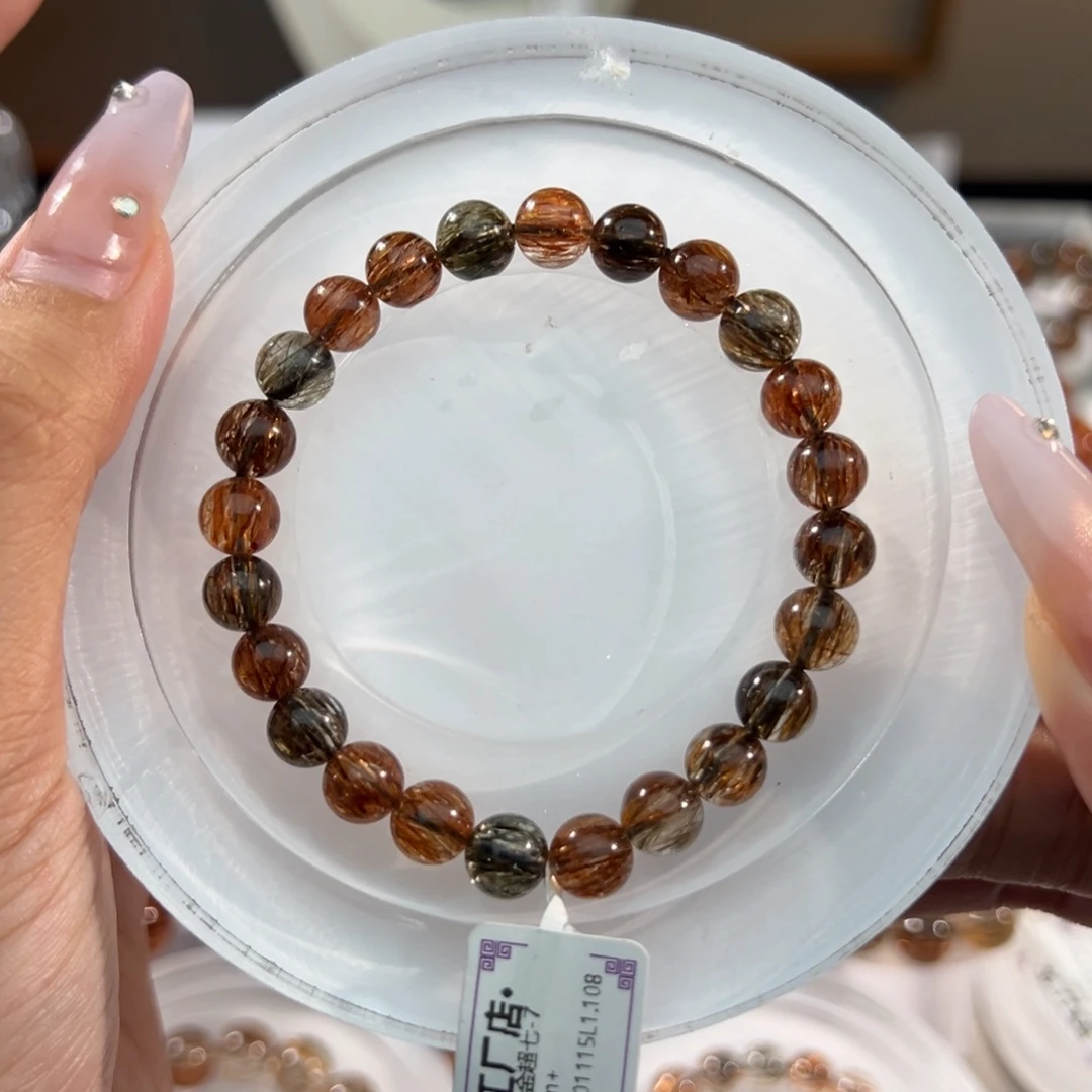 未镶嵌手链水晶黑金超七7