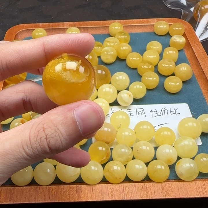 一***通蜜蜡未镶嵌珠宝奇石天然分单134