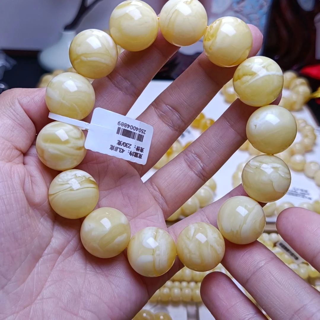 【闪购商品】未镶嵌蜜蜡手串17+圆珠手串