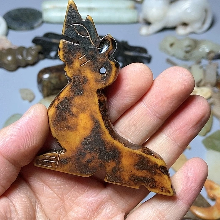 和田玉未镶嵌颈饰64