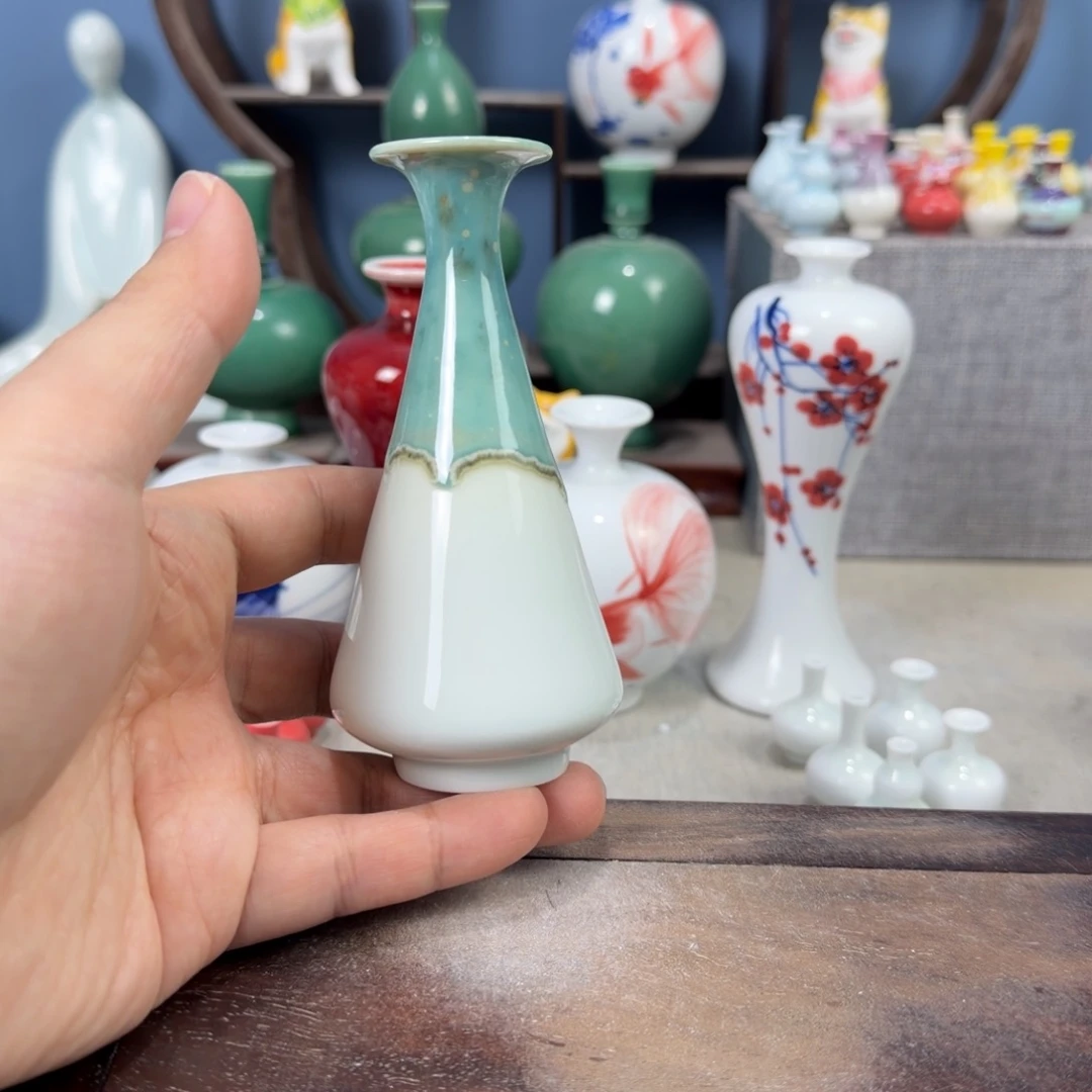陶瓷手工小花器摆件
