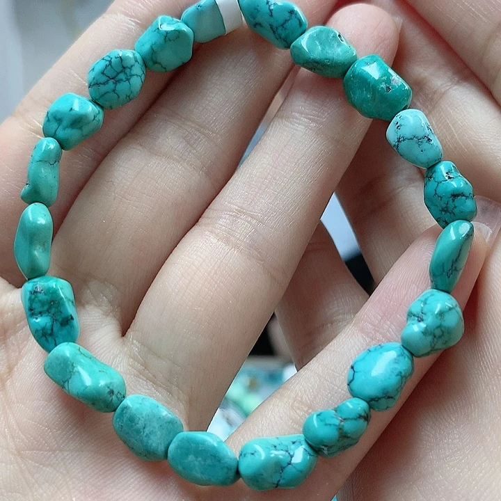 绿松石珠宝奇石18K金镶嵌