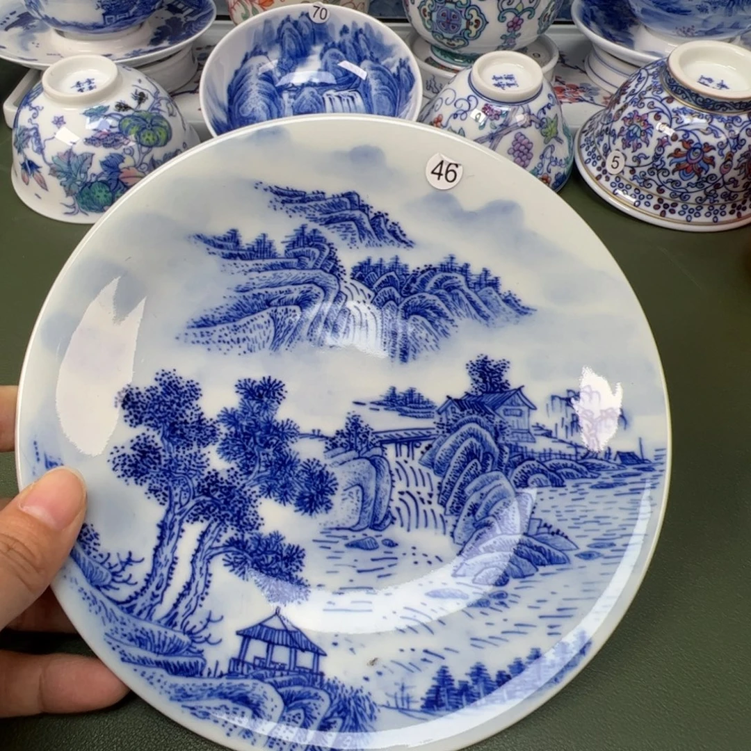 陶瓷景德镇纯手工纯手绘茶具木木46