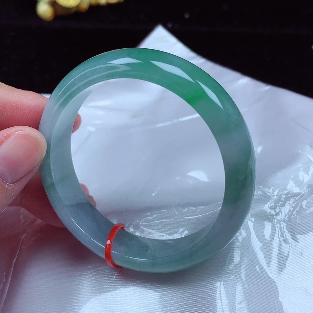 翡翠未镶嵌手镯54圈