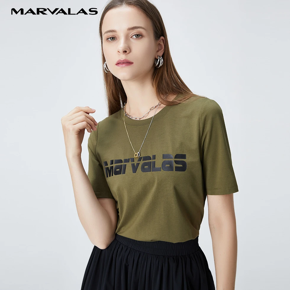 曼德诗短袖t恤款新款莫代尔修身上衣内搭百搭打底衫310031-95938