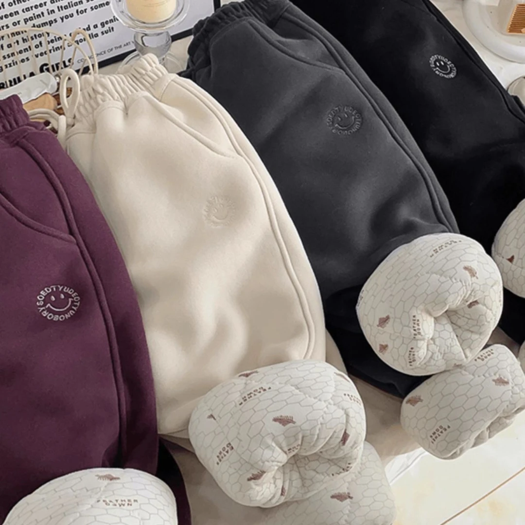 儿.童冬季四层超厚保暖休闲裤2025新款男女.童洋气加厚抗寒棉裤潮