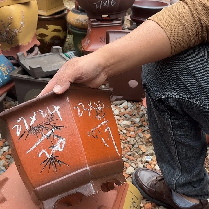 紫砂花盆紫砂花盆