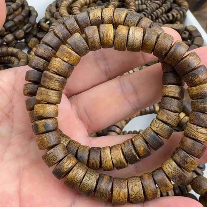 手串沉香安****头定制乌身手串17克