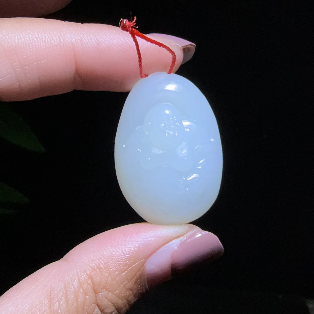 新疆子料白玉佛~13克