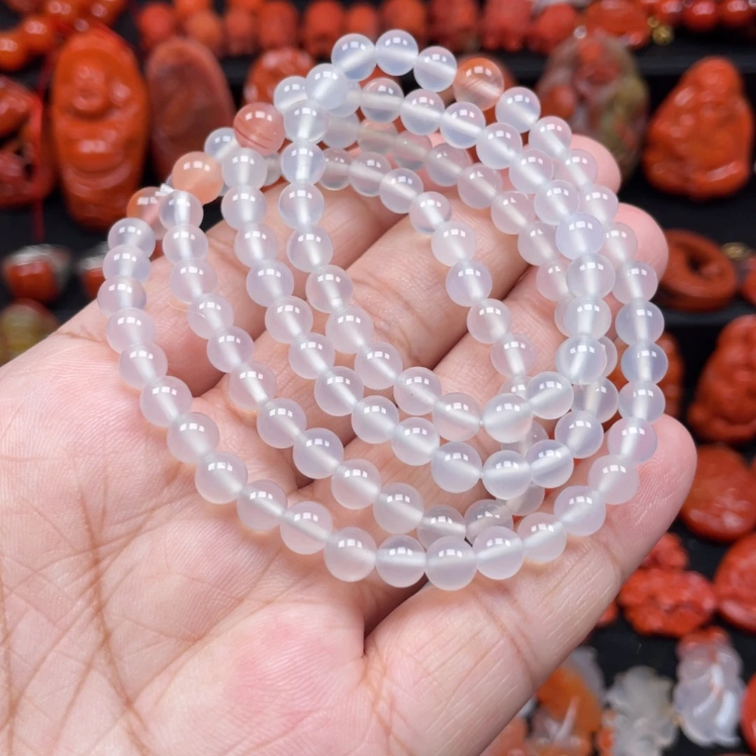 南红玛瑙未镶嵌卡6荔枝冻多圈