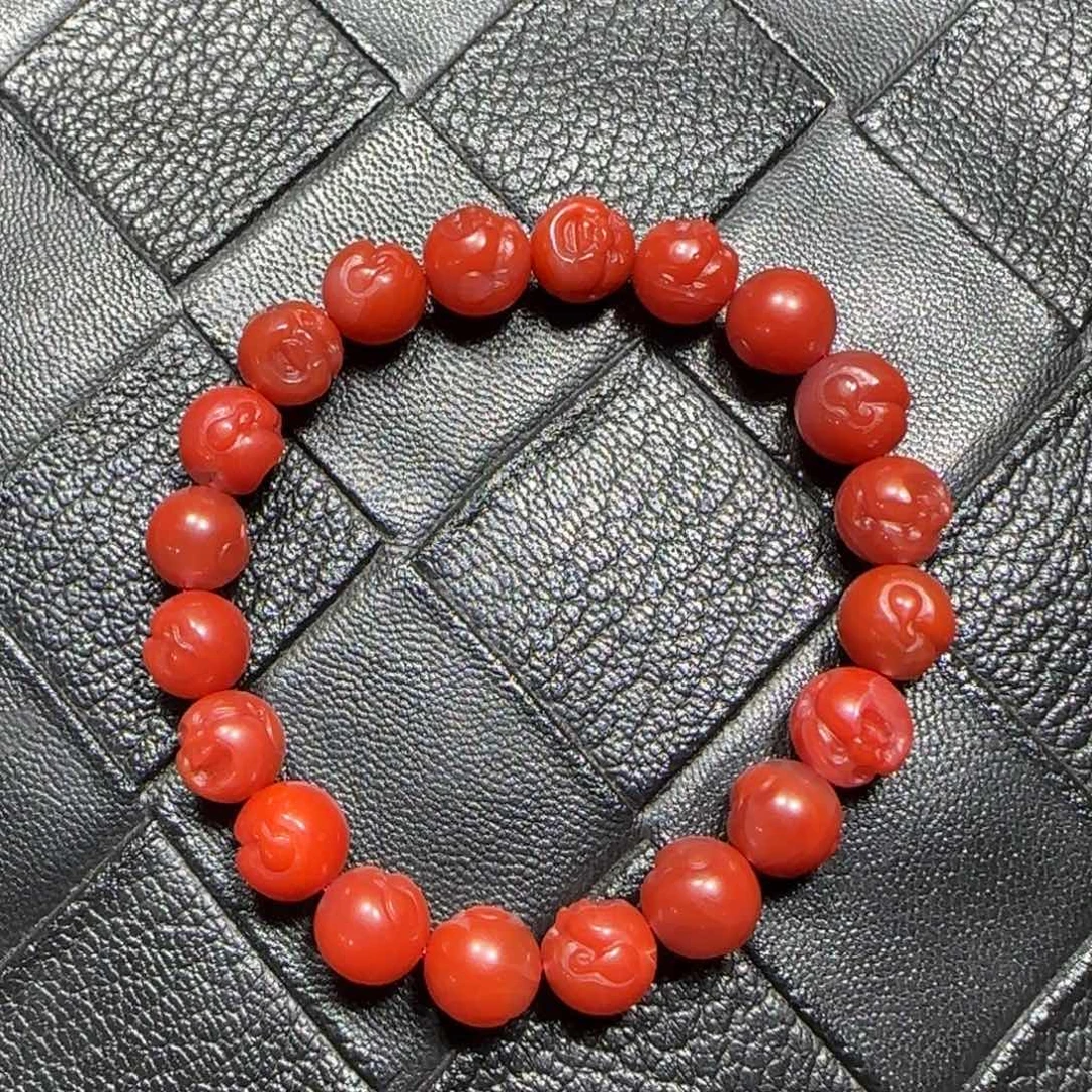 南红玛瑙未镶嵌手串9mm+