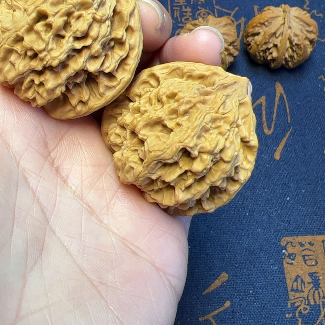 文玩核桃把件秦岭野生植物核桃