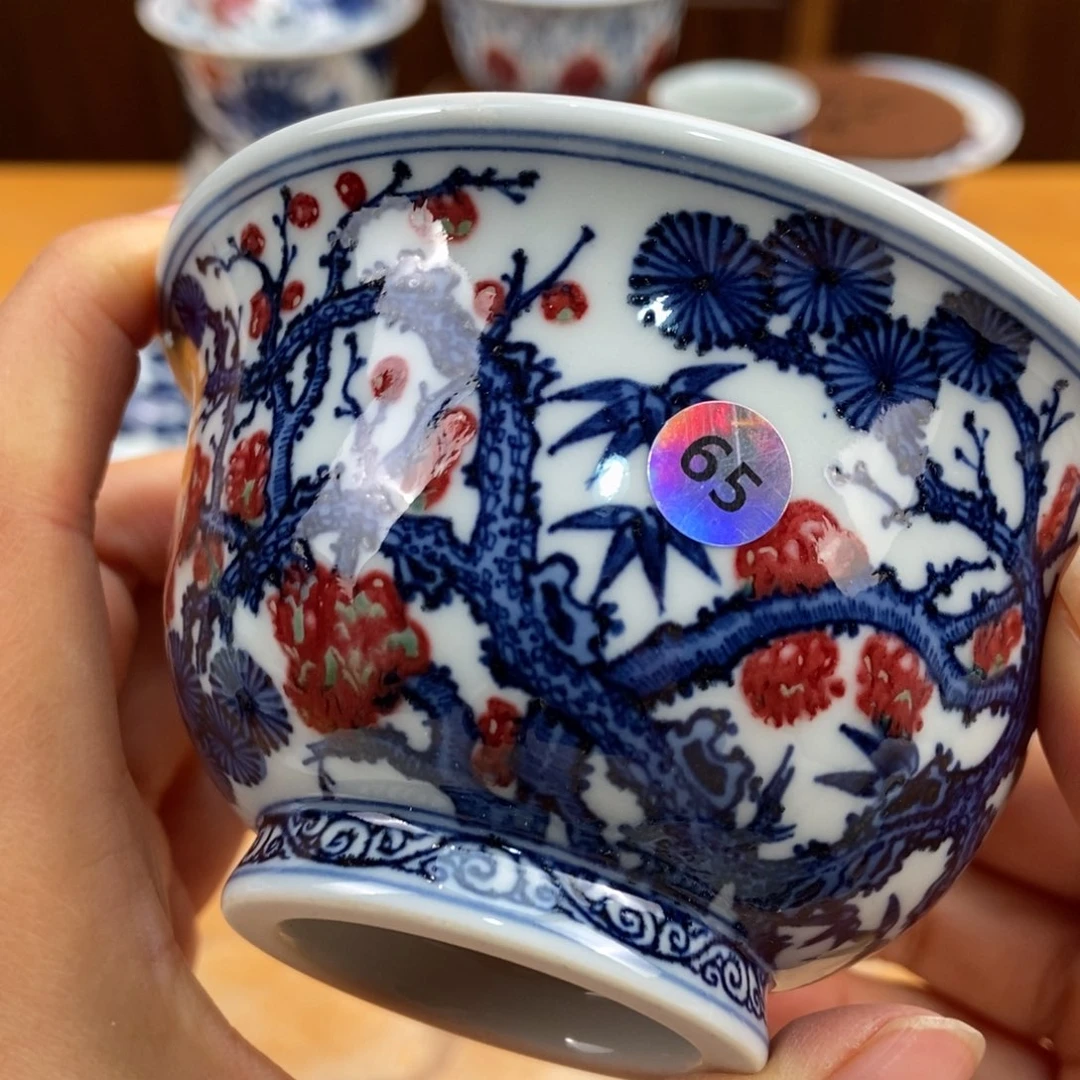 手绘现代茶具非古董