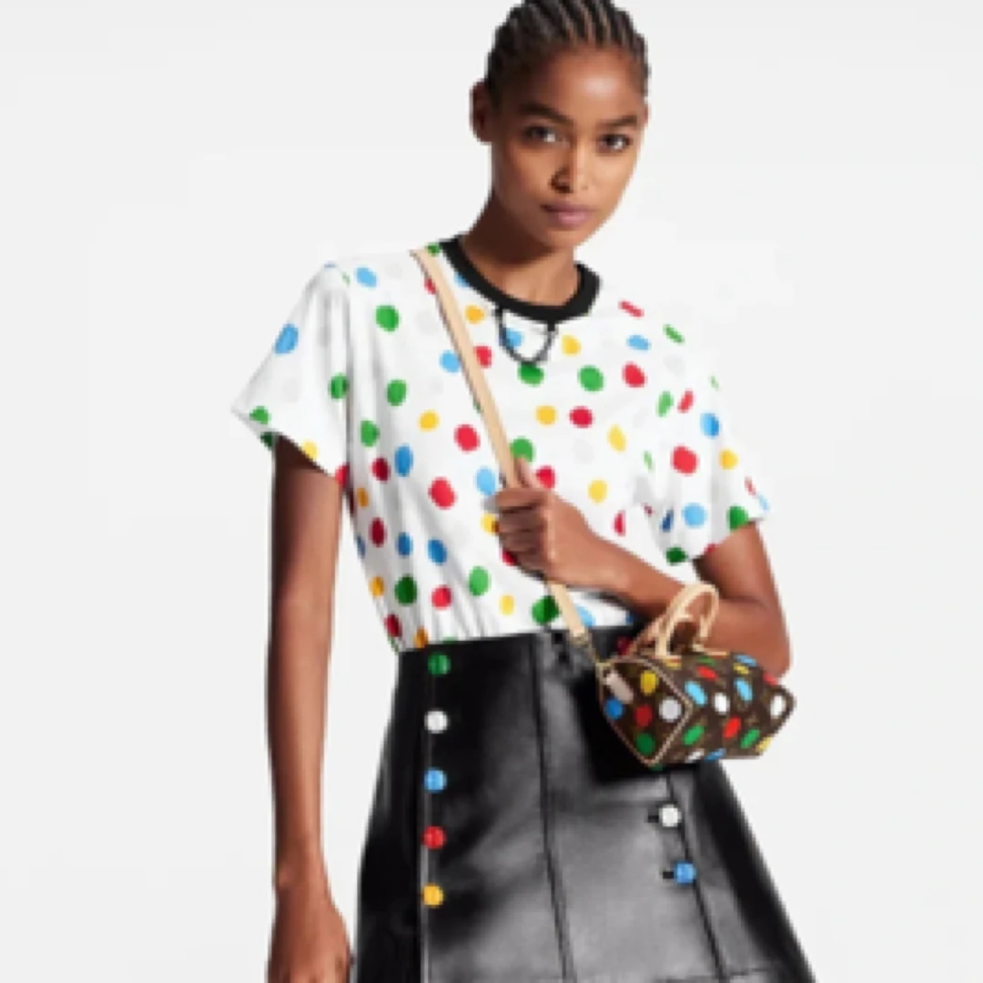 99新 LouisVuitton/路易威登 草间弥生波点短袖 S码 ys001524