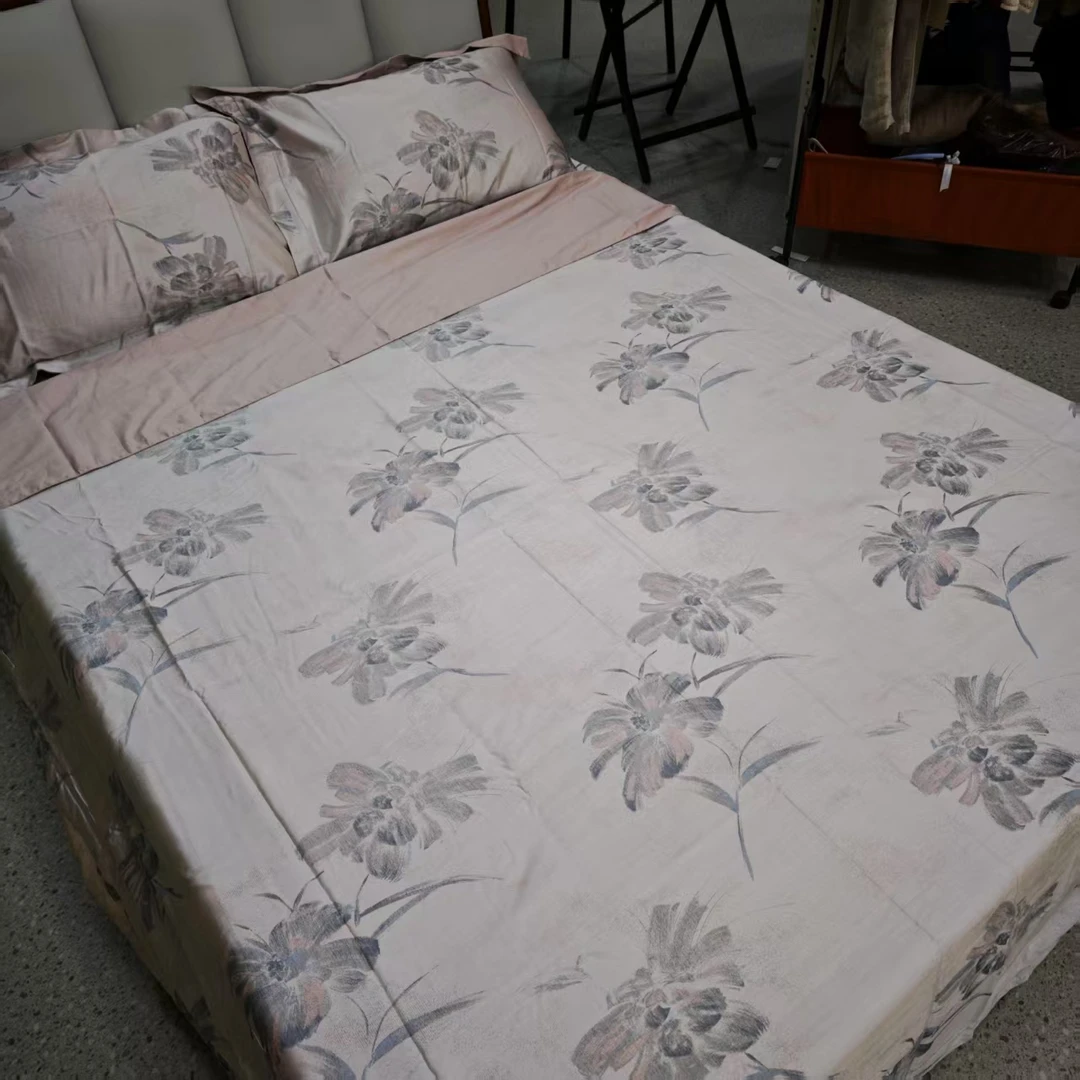 D221 金秋叶影 色织提花匹马棉四件套