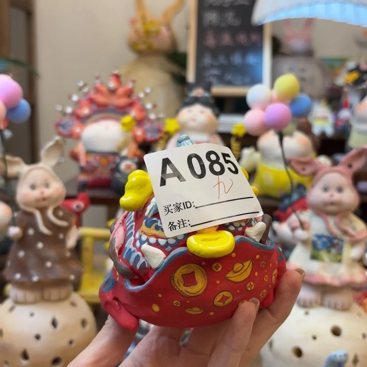 银***溪陶土手工陶艺摆件