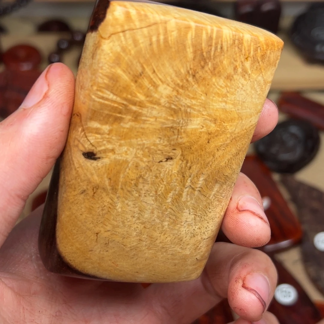 茶***黄小叶紫檀把件印度小叶紫檀