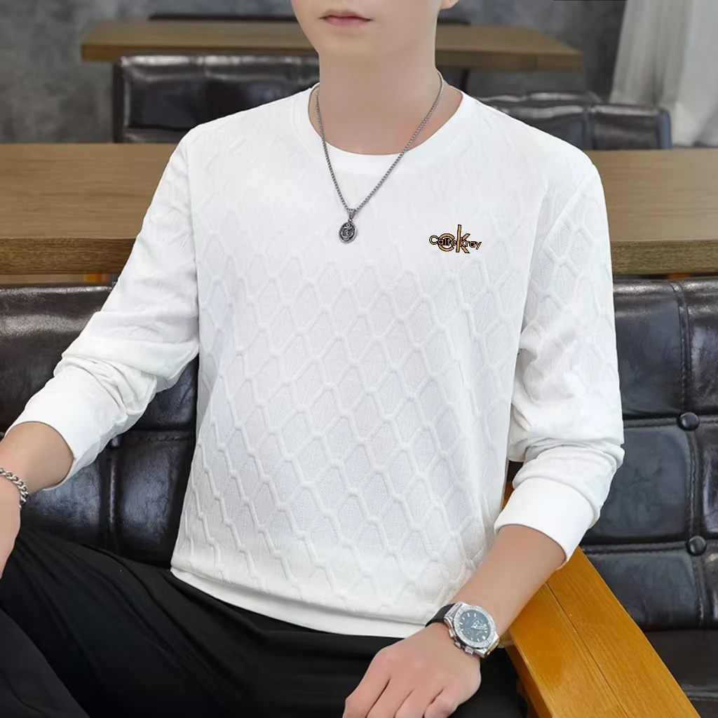 F55款夹棉提花模特圆领卫衣