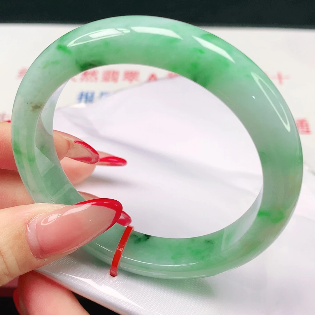 翡翠未镶嵌手镯天然翡翠1805