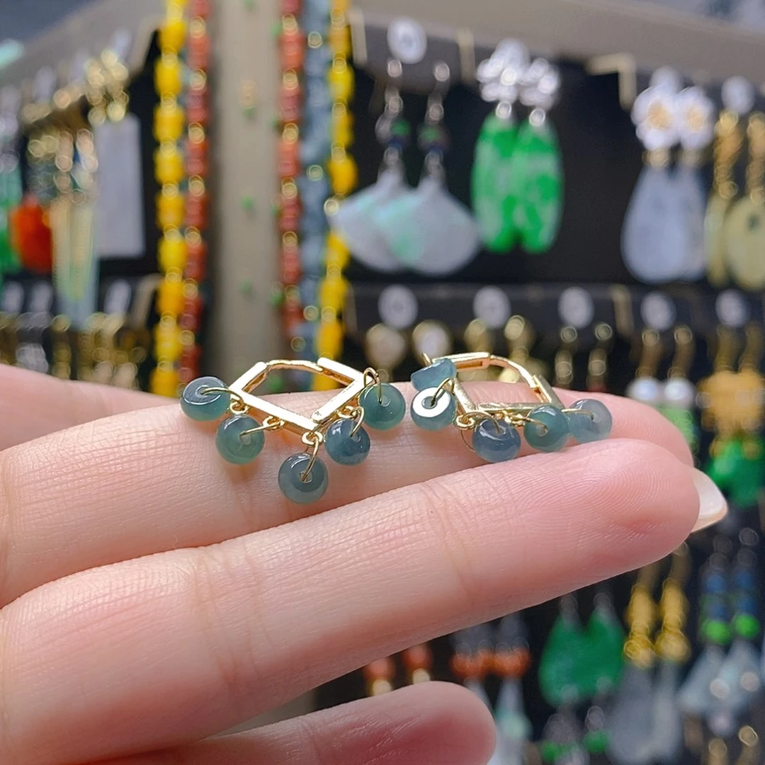 未镶嵌翡翠耳饰翡翠