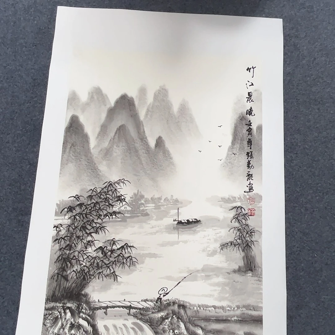 国画国画作品宣纸纯手绘