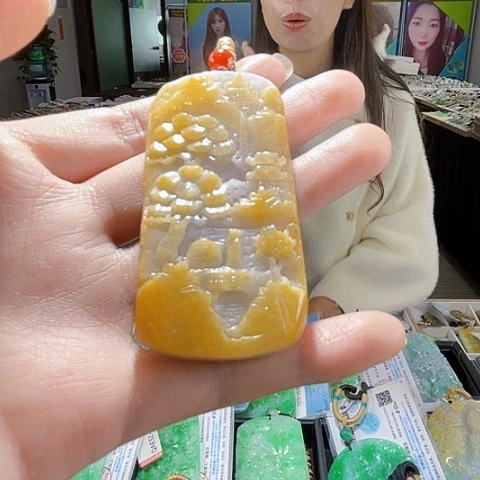 翡翠未镶嵌项链翡翠