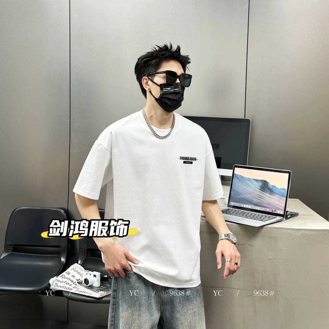 高棉感百搭微宽松休闲T恤潮流半袖上衣ins夏季短袖