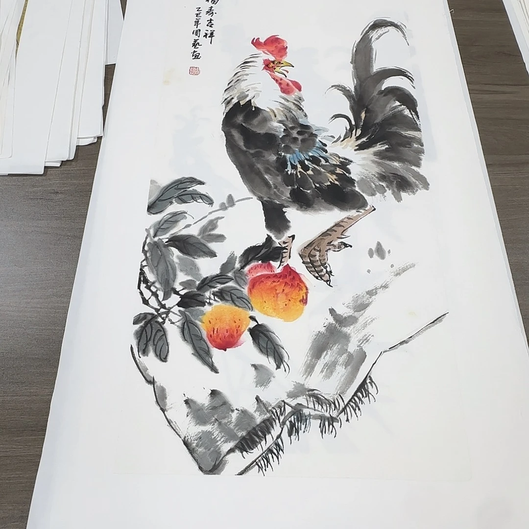 国画68*35纯手绘周艺