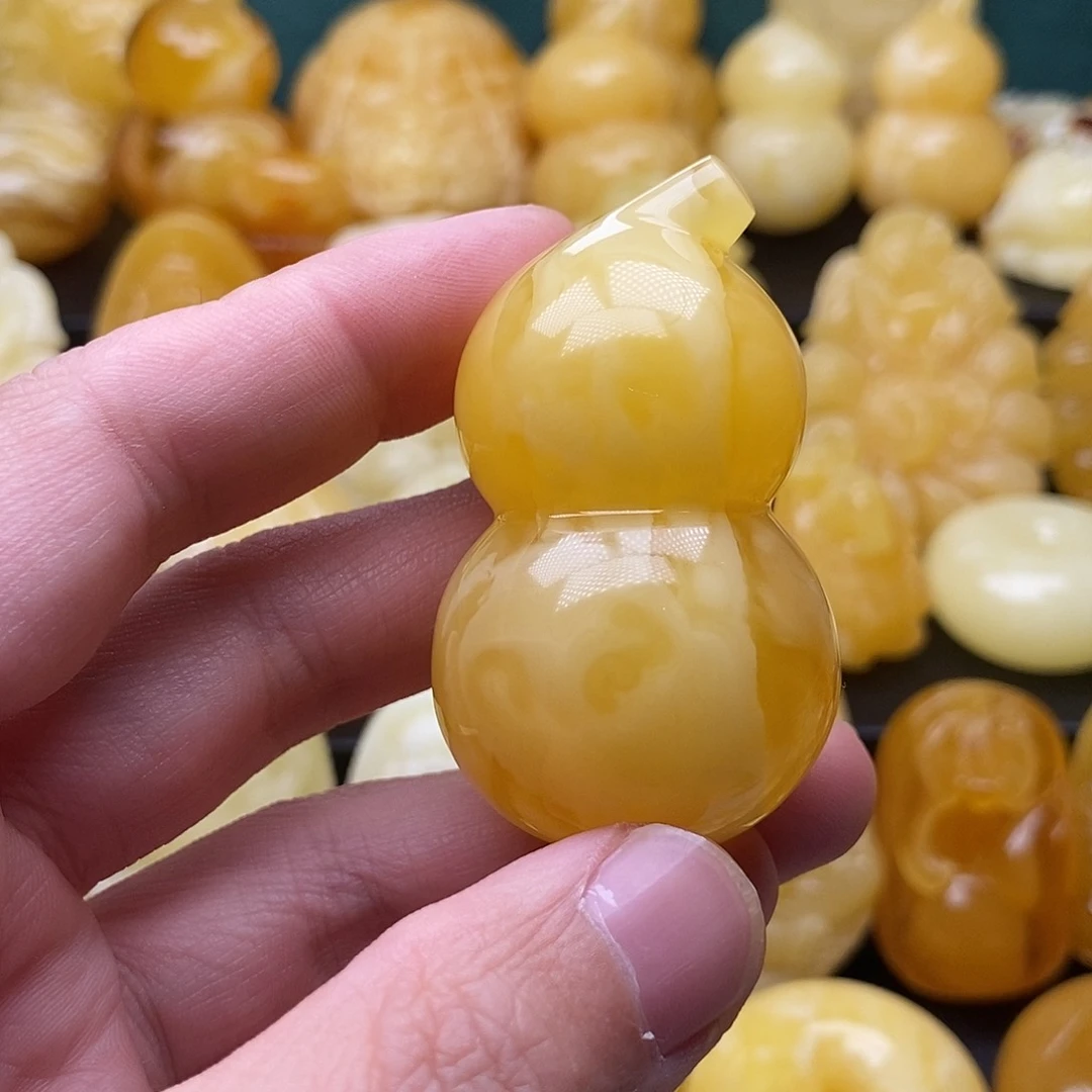 琥珀颈饰未镶嵌琥珀蜜蜡吊坠