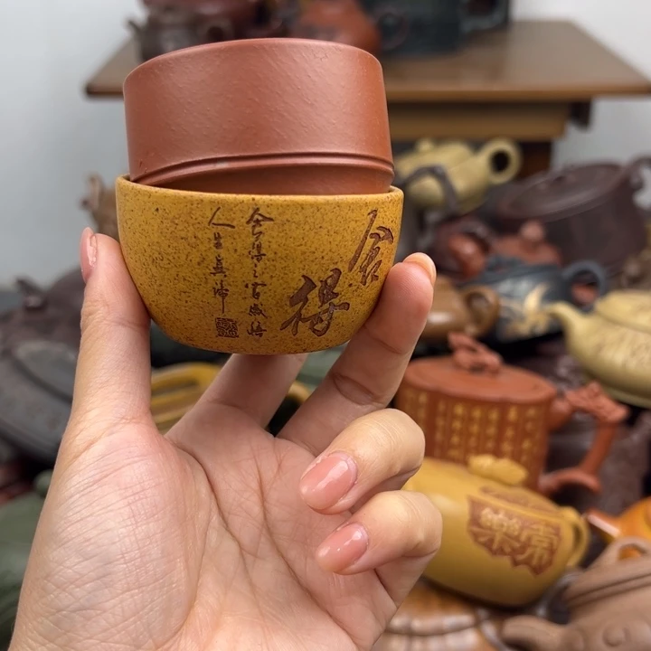 紫砂茶壶柴烧口裂