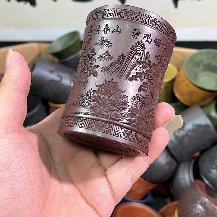 茶杯紫砂全手工紫砂主人杯