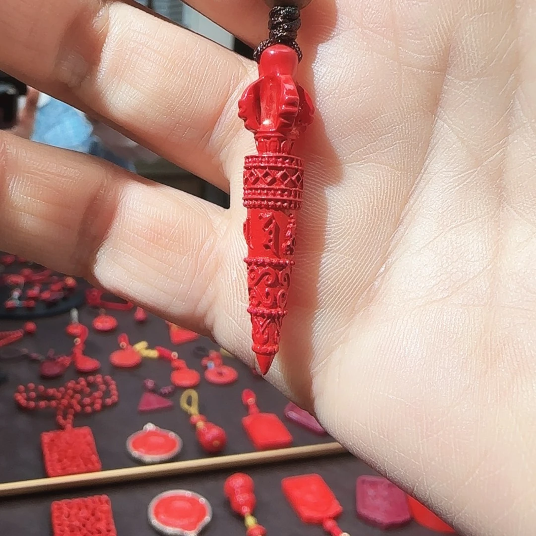 天然辰砂朱砂挂件