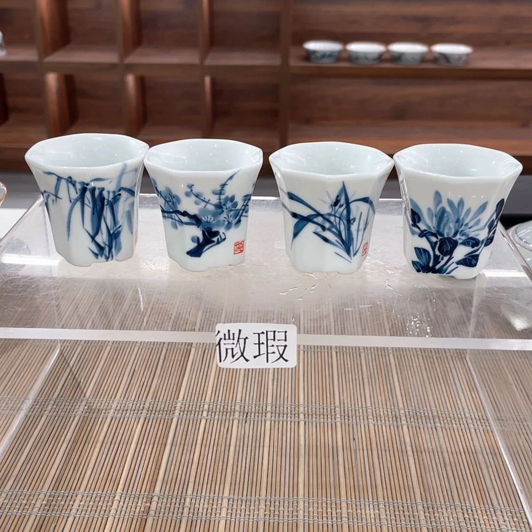 微瑕釉下彩纯手绘