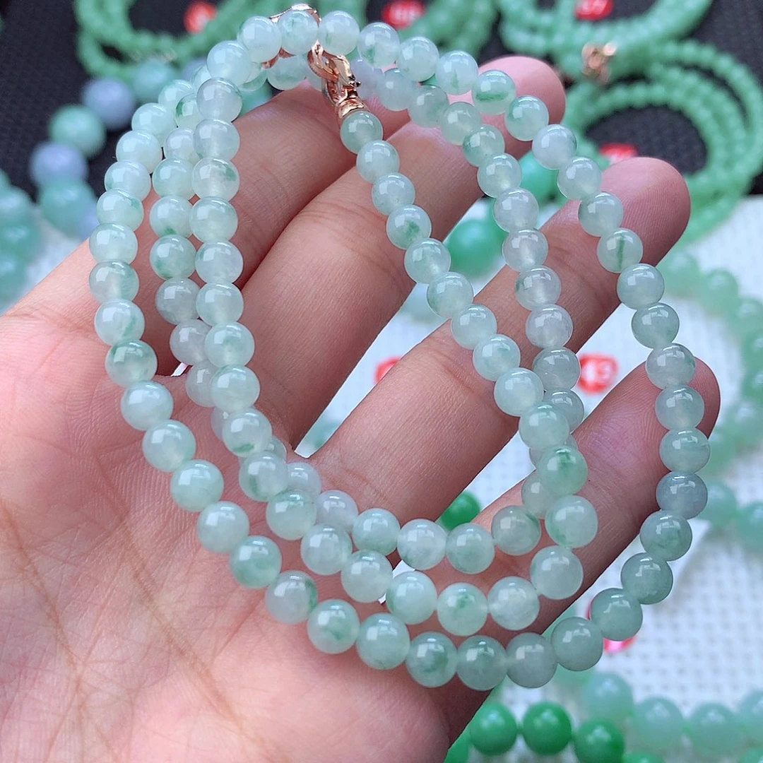 翡翠未镶嵌毛衣链